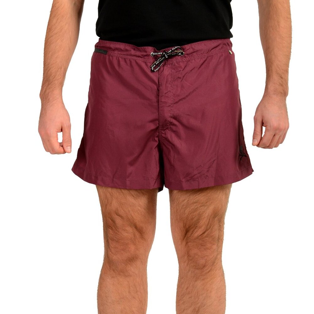 Philipp Plein Men's "You Do" Purple Swimwear Swim Board Shorts US 3XL IT 58